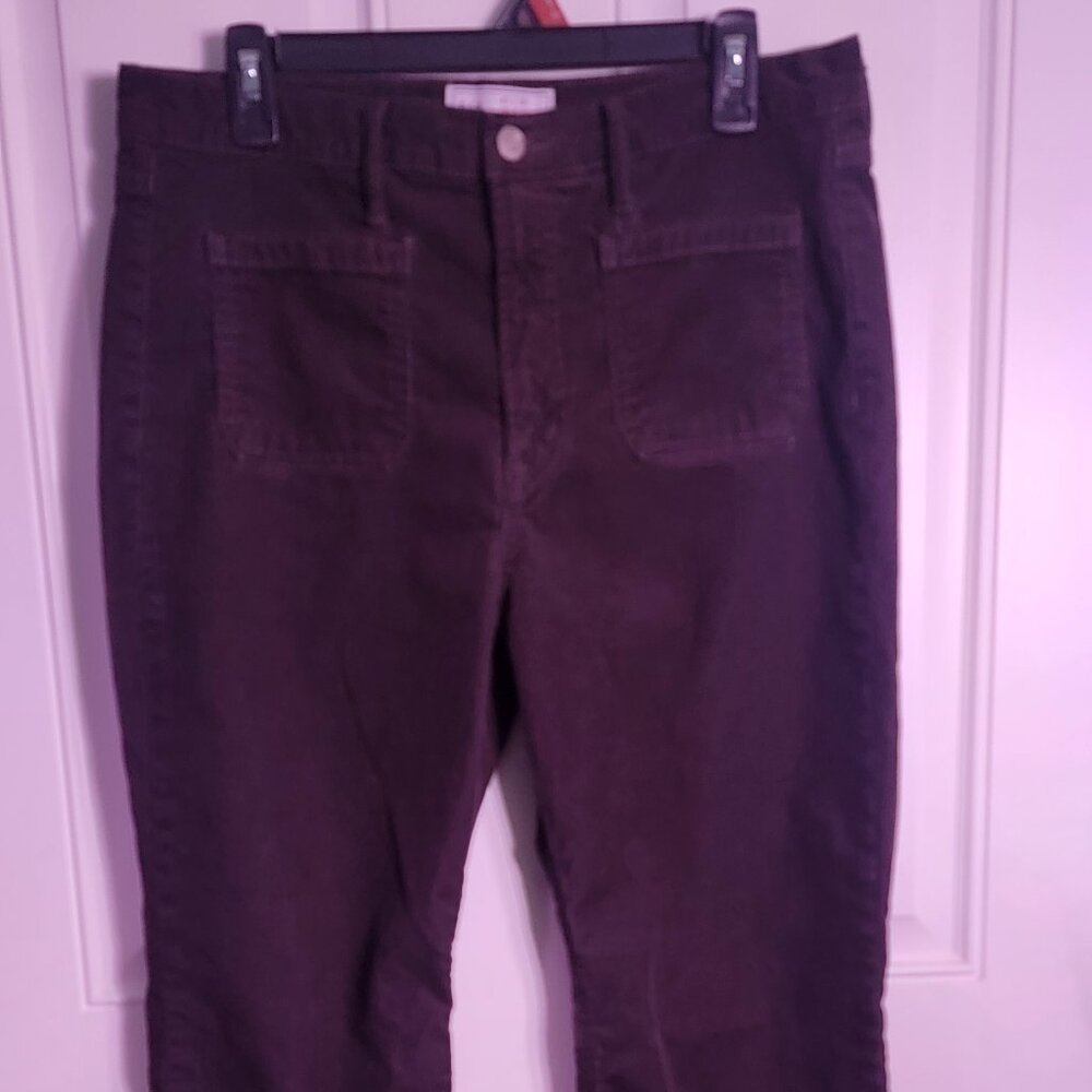 GAP HIGH RISE CORDUROY 70'S FLARE JEANS WITH WASHWELL